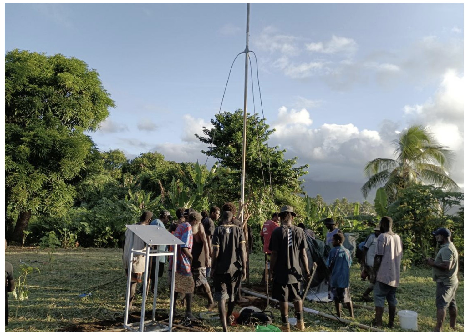 Weather station on Tanna Island