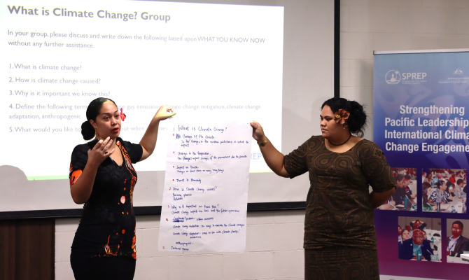 Media training in Samoa