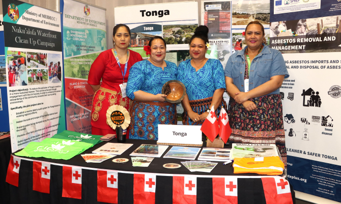 The team from the Kingdom of Tonga 