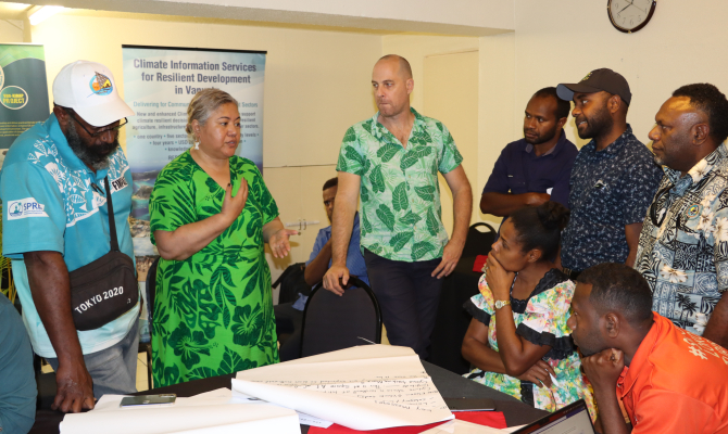 Group work during Communications training 