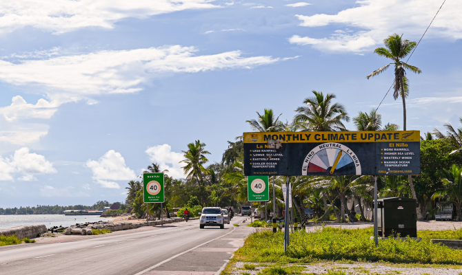 La Nina and El Nino signboard