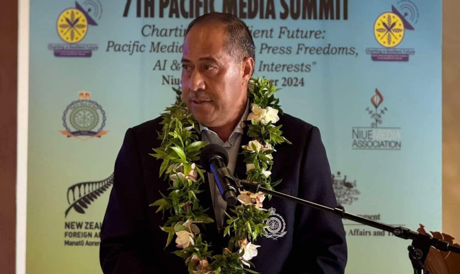 PM of Niue at launch of media awards  