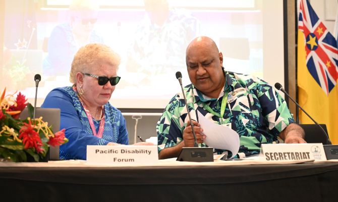 The Pacific Disability signing