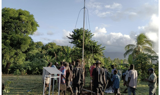 Weather station on Tanna Island