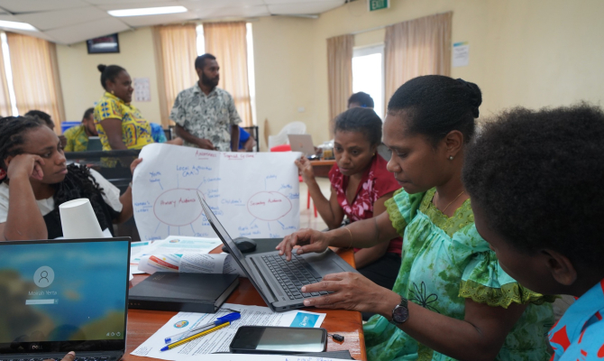 The Vanuatu Comms training