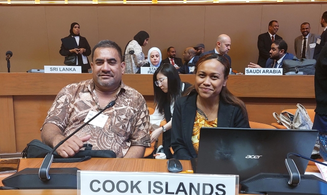 The Cook Islands delegation.