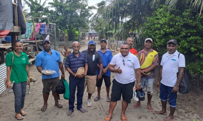 The PACRES project has made a real difference in the lives of Keapara residents who now have clean drinking water.