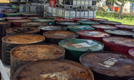 Used oil containers