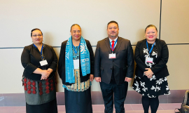 The Tongan delegation at INC-4. 