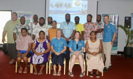 The workshop focused on practical training using a newly developed step-by-step guide for climate hazard-based impact assessments, tailored specifically for Vanuatu. 