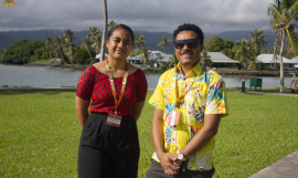 Tuvalu delegates Loss and Damage
