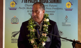 PM of Niue at launch of media awards  