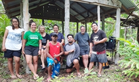 Nuutele seabird survey team 