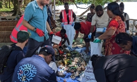 The Waste Audit at Baudoko Beach.