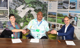 The signing of the MOU in Nairobi Kenya.