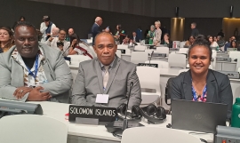 The Solomon Islands delegation 