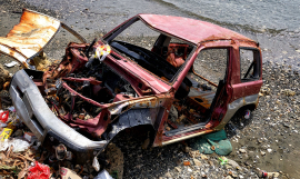 Wrecks, old cars and waste along Pacific coastlines by Stuart Chape