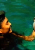 Girl in the sea
