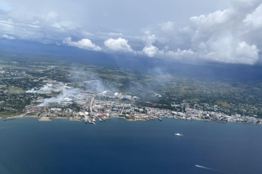 Looking down on Solomon Islands