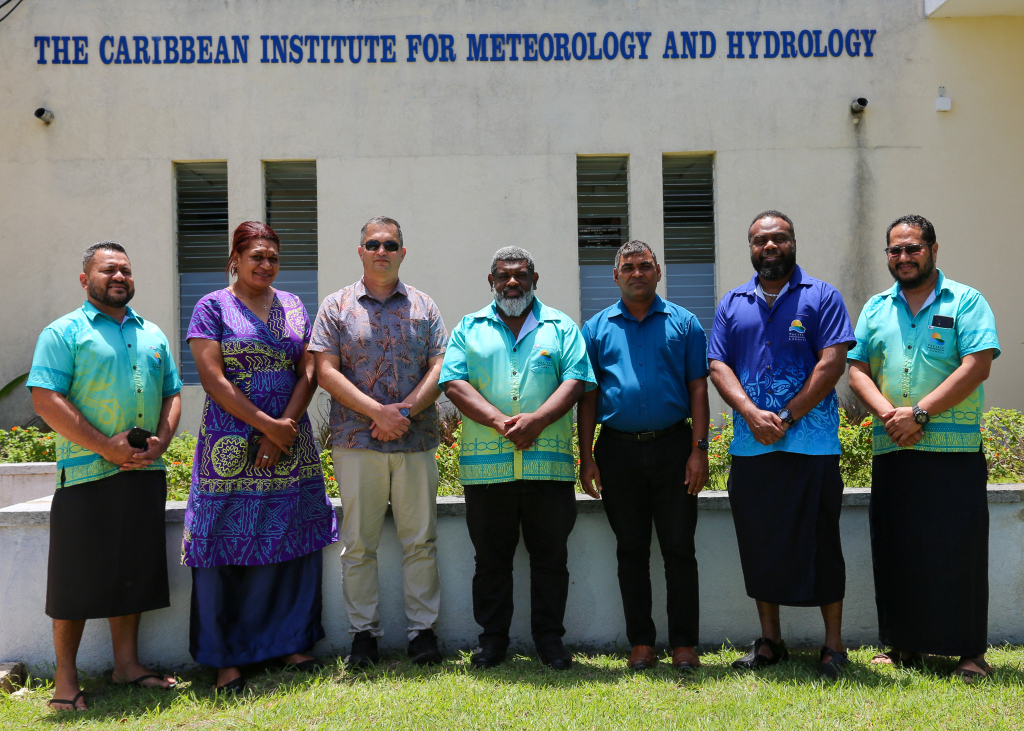 Representatives from the Pacific Regional Climate Centre-Network at the Caribbean Institute for Meteorology and Hydrology